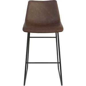 Lorell Sled Guest Stools - Tan Bonded Leather Seat - Mid Back - Sled Base - Tan - Bonded Leather - 2 / Carton. Picture 2