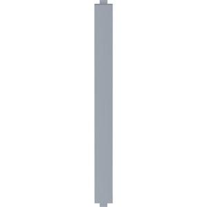 Lorell Vertical Panel Strip for Adaptable Panel System - 1.8" Width x 0.5" Depth x 19.7" Height - Aluminum - Silver. Picture 2