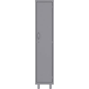 Lorell Makerspace Storage System Steel Locker - In-Floor - Overall Size 72" x 15" x 18" - Gray - Steel. Picture 2