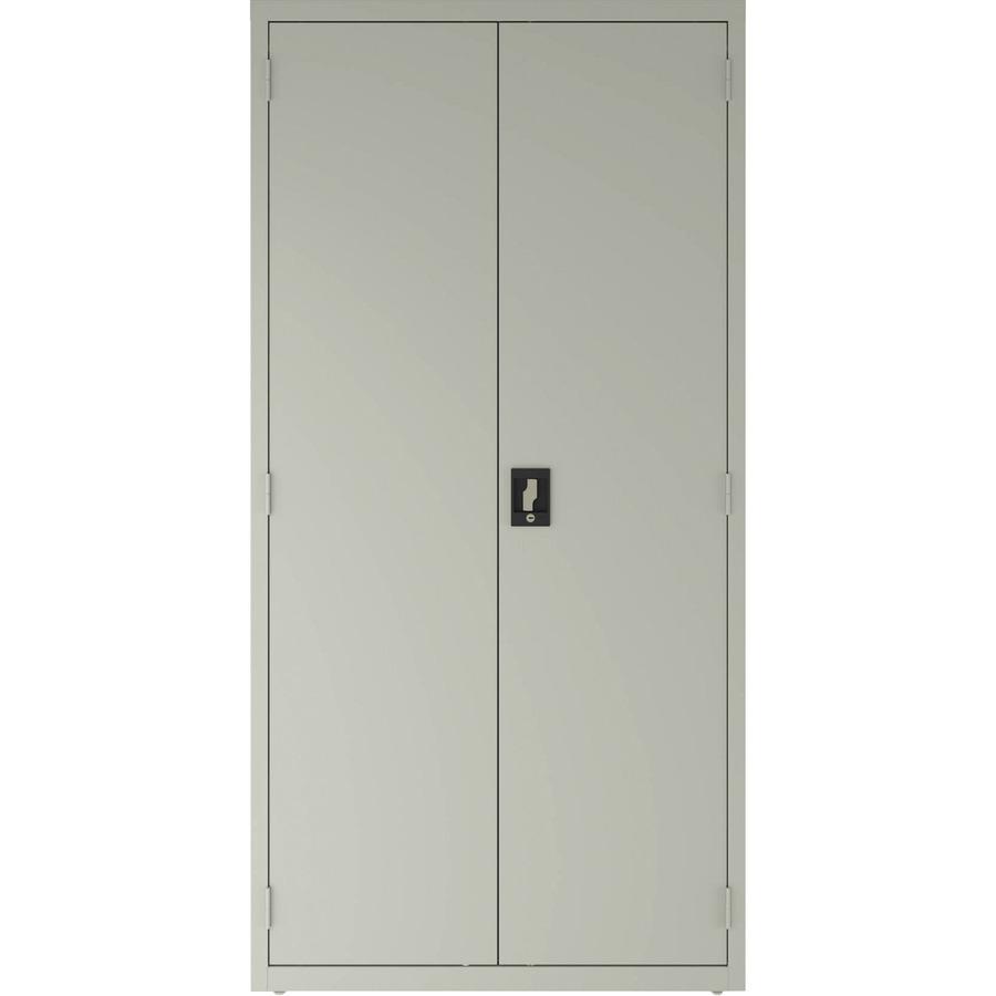 Lorell Fortress Series Janitorial Cabinet - 36" x 18" x 72" - 4 x Shelf(ves) - Hinged Door(s) - Locking System, Welded, Sturdy, Recessed Locking Handle, Durable, Removable Lock, Storage Space, Adjusta. Picture 4