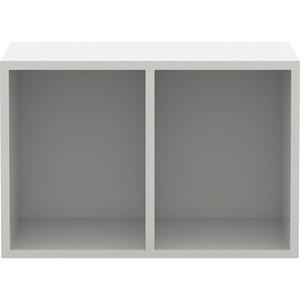 Lorell White Double Cubby Storage Base Adder Unit - 23.6" Width x 17.8" Depth x 15.8" Height - White. Picture 9