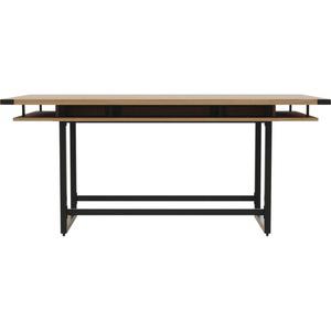 Safco Mirella 8' Conference Table Base - 10 ft x 47.5" - Material: Particleboard - Finish: Sand Dune, Laminate. Picture 5