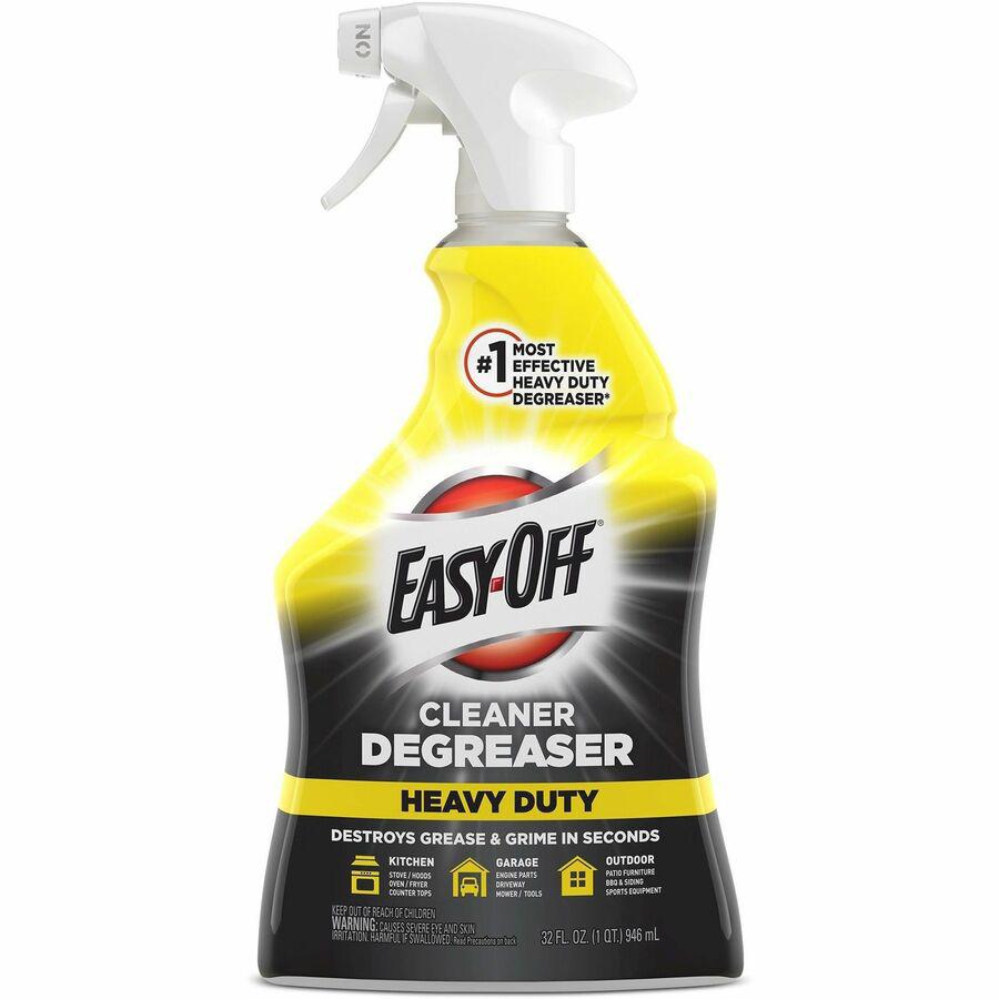 Easy-Off Cleaner Degreaser - Ready-To-Use - 32 fl oz (1 quart) - 6 / Carton - Heavy Duty - Clear. Picture 3