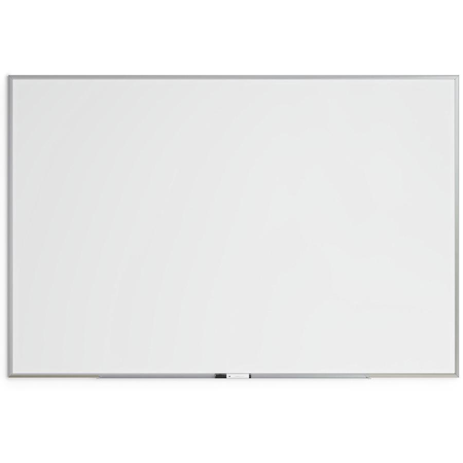 U Brands Magnetic Dry Erase Board - 47" (3.9 ft) Width x 70" (5.8 ft) Height - White Painted Steel Surface - Silver Aluminum Frame - Rectangle - Horizontal/Vertical - Magnetic - 1 Each. Picture 4