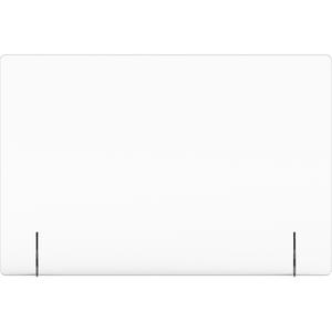 Lorell Social Distancing Barrier - 36" Width x 7" Depth x 24" Height - 1 Each - Clear - Acrylic. Picture 7