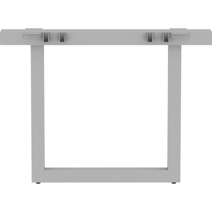 Lorell Relevance Series Middle Unite Leg - 38.6" x 6.3"28.5" - Finish: Silver, Powder Coated. Picture 4