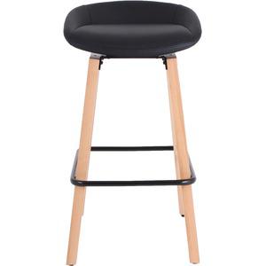 Lorell Modern Low-Back Stool - Black - 1 Each. Picture 5