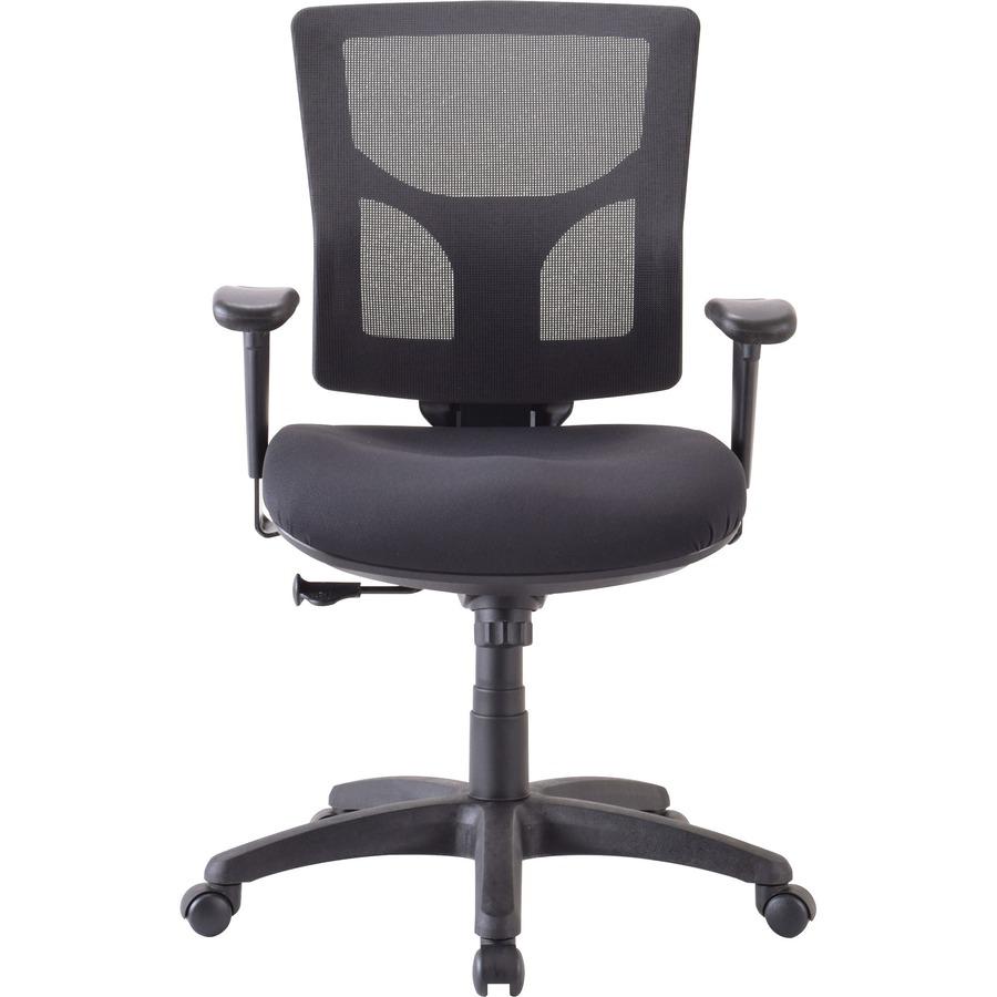 Lorell Conjure Executive Mid-back Swivel/Tilt Task Chair - Fabric Seat - Mid Back - Black - 1 Each. Picture 8