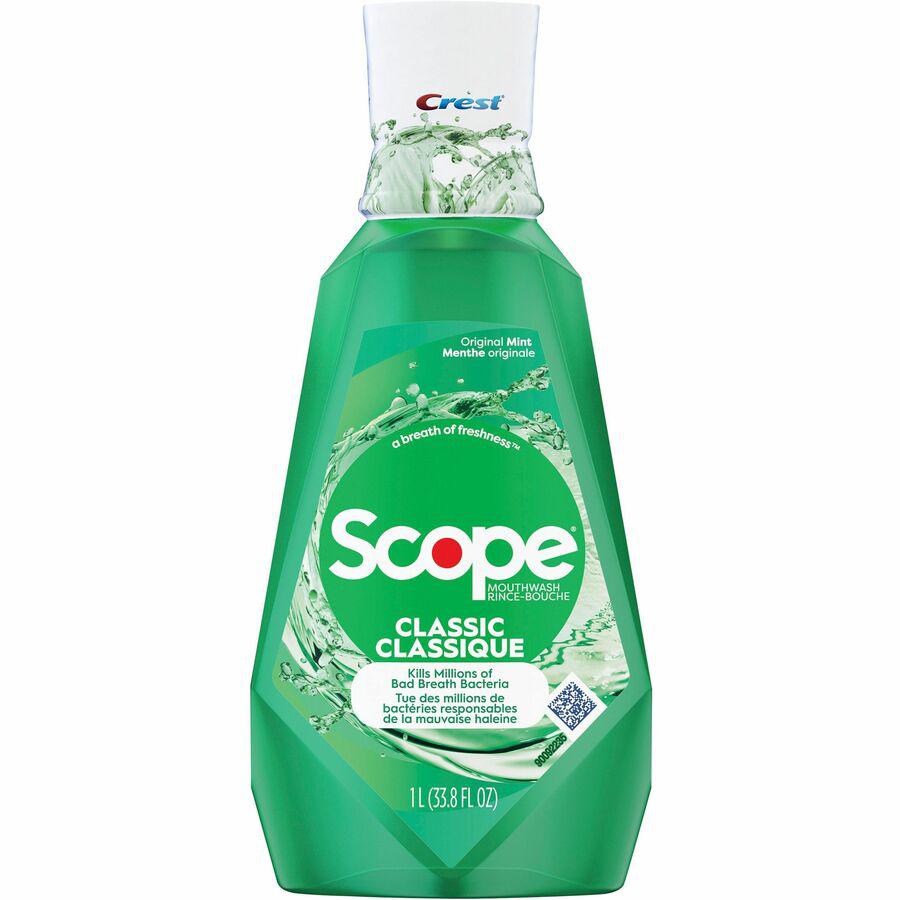 Crest Scope Classic Mouthwash - For Bad Breath - Mint - 1.06 quart - 1 Each. Picture 4