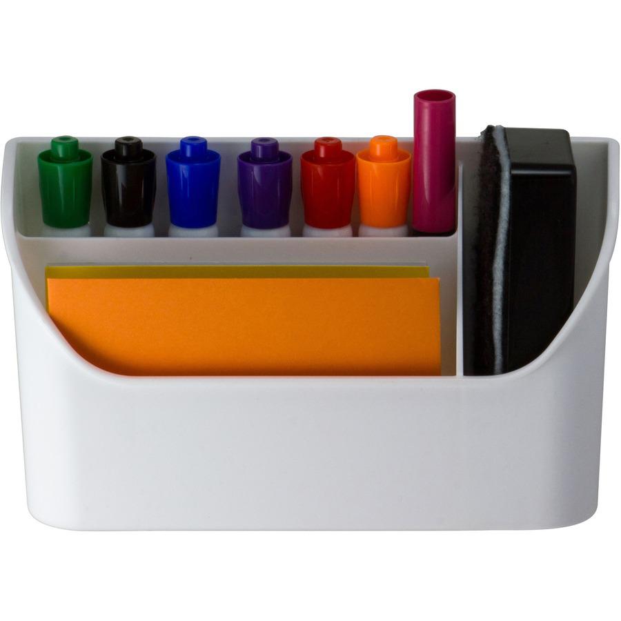 Officemate MagnetPlus Magnetic Organizer, White (92550) - 4.8" Height x 8" Width x 2.5" Depth, Magnetic, White, 1 Each. Picture 13