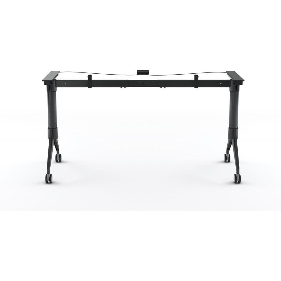 Lorell Spry Nesting Training Table Base - Black Folding Base - 2 Legs - 29.50" Height - Assembly Required - Cold-rolled Steel (CRS) - 1 Each. Picture 5