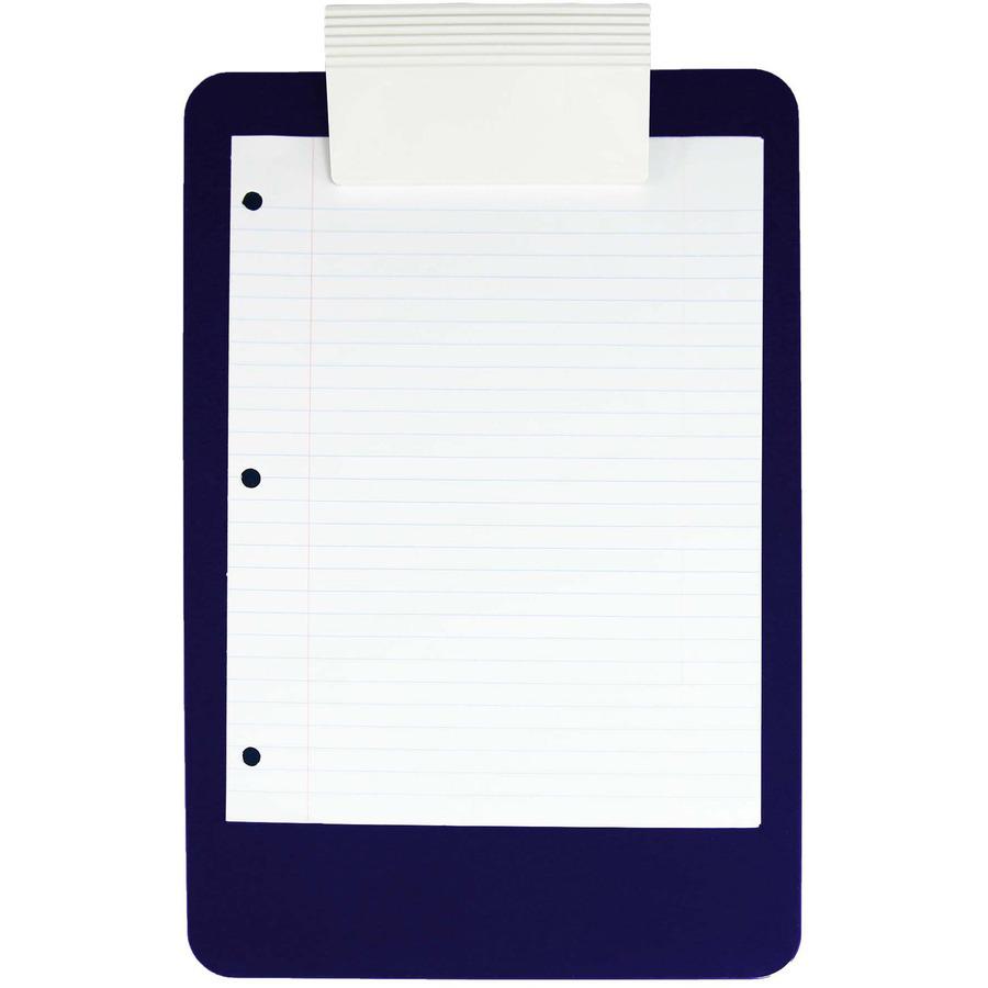 Saunders Antimicrobial Clipboard - 8 1/2" x 11" - Blue - 1 Each. Picture 8