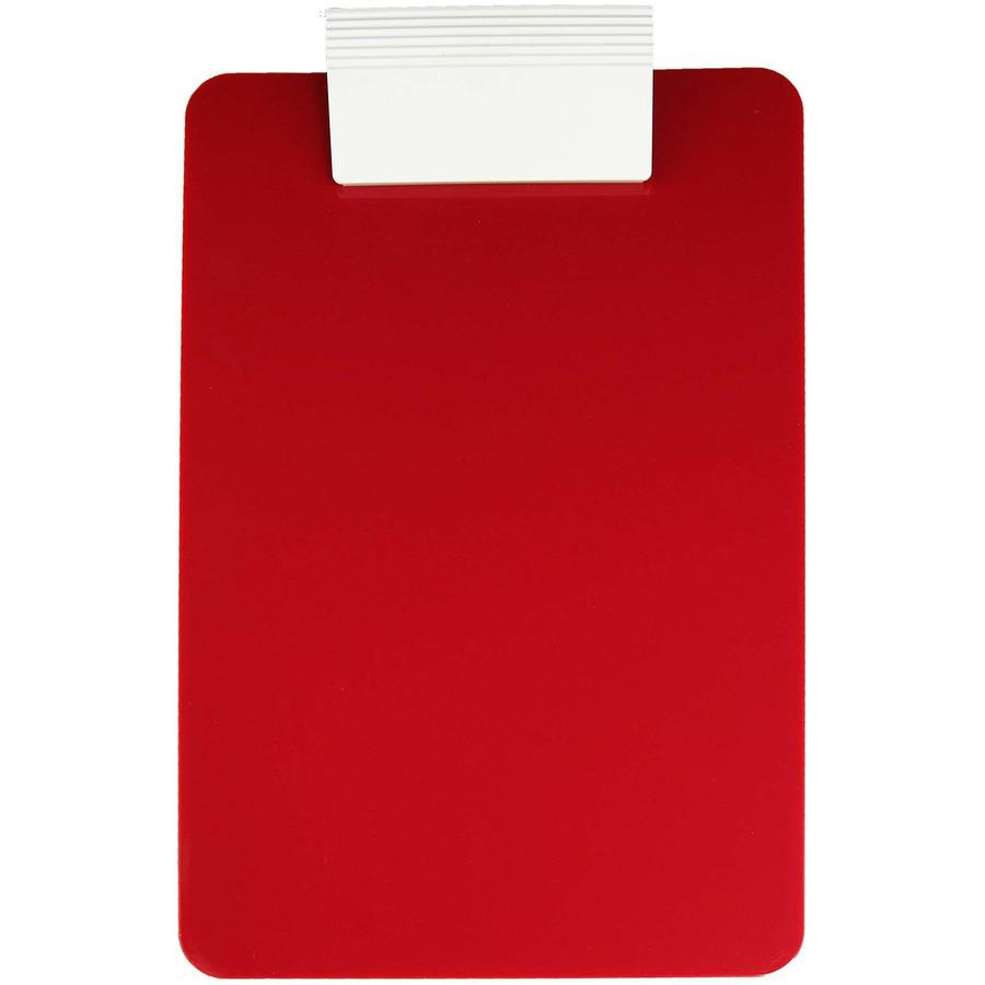 Saunders Antimicrobial Clipboard - 8 1/2" x 11" - Red, Blue - 1 Each. Picture 3