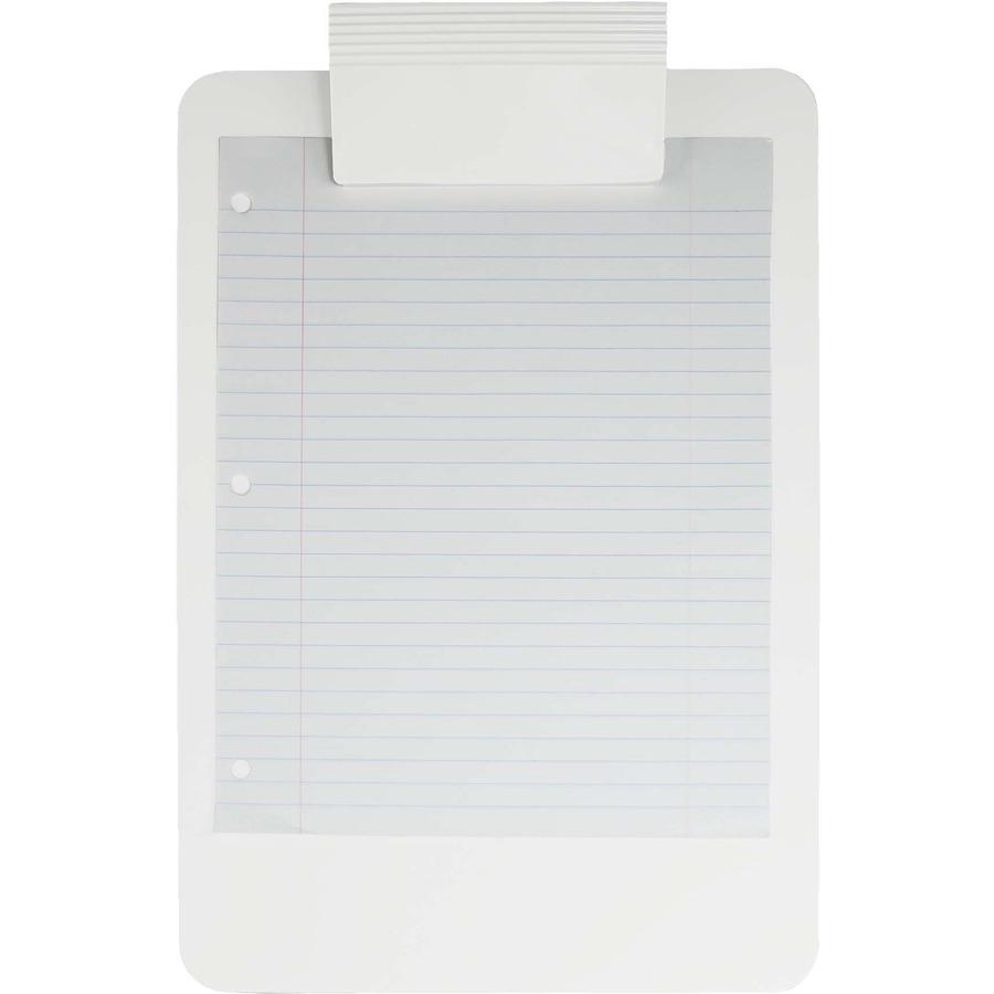 Saunders Antimicrobial Clipboard - 8 1/2" x 11" - White - 1 Each. Picture 3