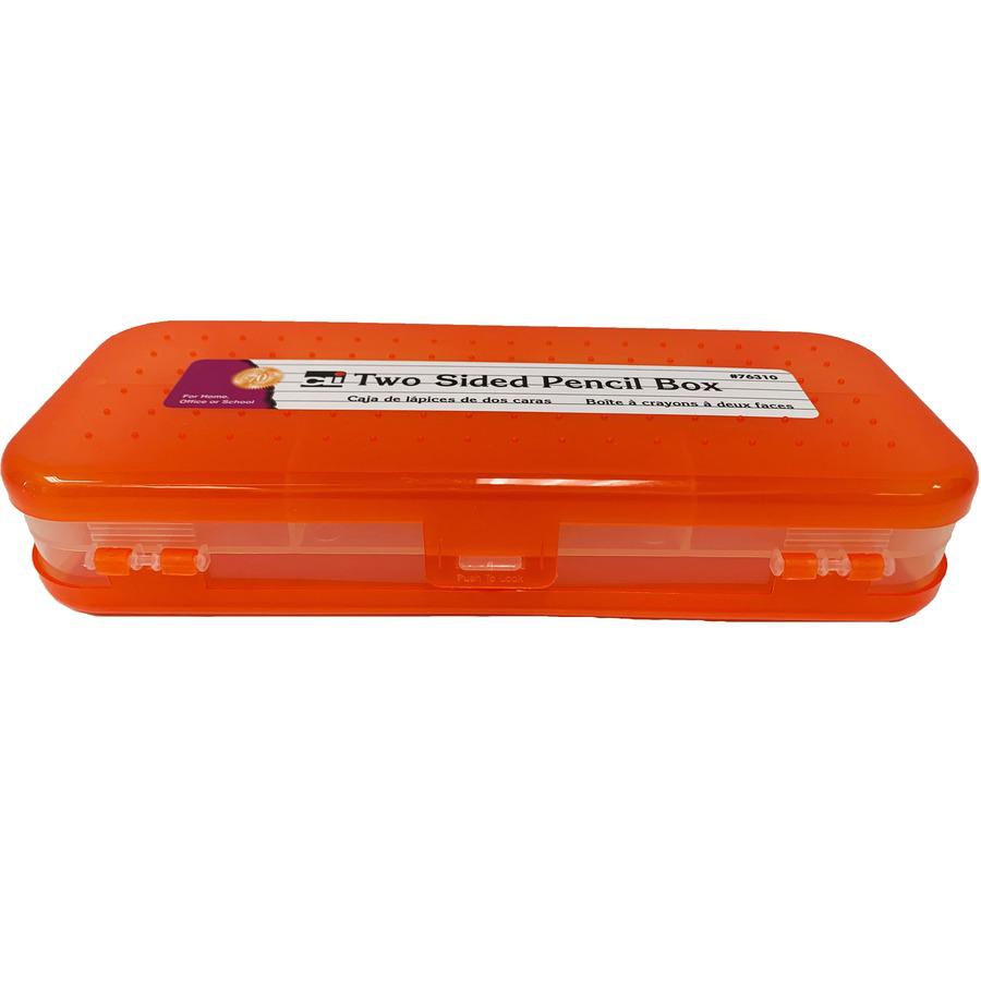 CLI Double-sided Pencil Boxes - 1.5" Height x 8.5" Width x 3.5" Depth - Double Sided - Assorted - 24 / Display Box. Picture 4