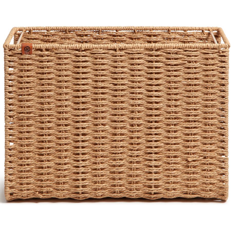 U Brands Woven File Basket - Brown - 1 Each. Picture 4