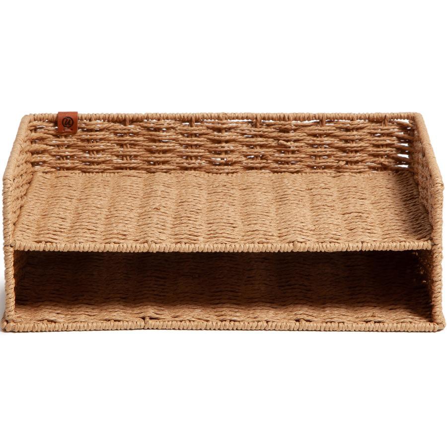 U Brands Woven Paper Tray - Sturdy - Brown - 1 Each. Picture 4