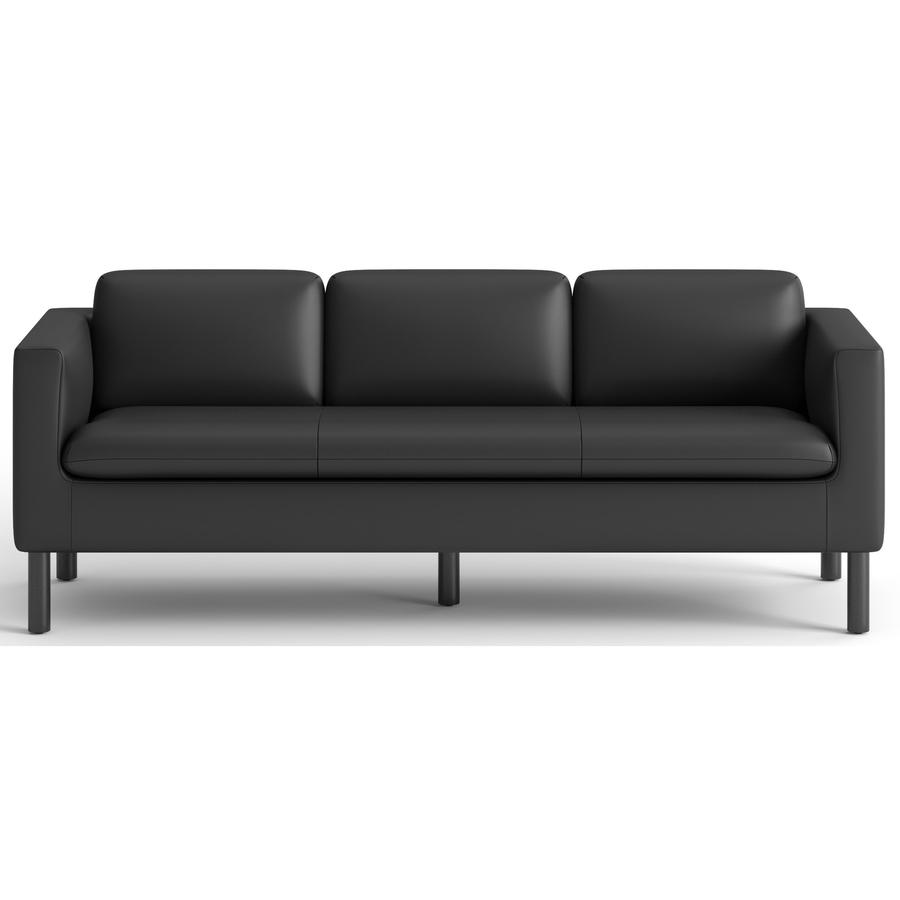 HON Parkwyn Lounge Sofa - 77" x 26.8"29" - Material: Polyurethane - Finish: Black. Picture 5