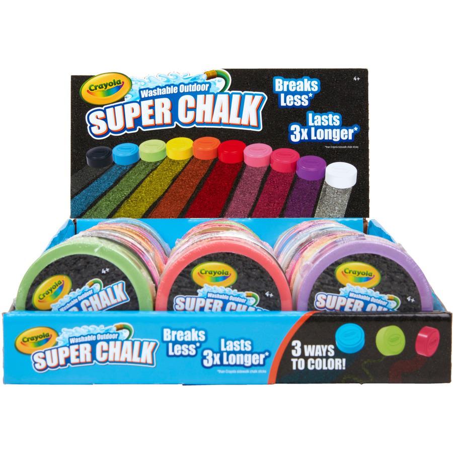 Crayola Outdoor Super Chalk - Assorted - 30 / Set. Picture 3