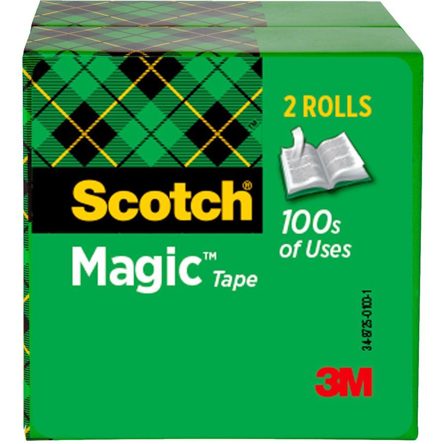 Scotch Magic Tape - 72 yd Length x 0.75" Width - 3" Core - 1 Pack - Clear. Picture 4