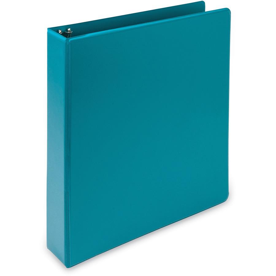 Samsill Earth's Choice Plant-based View Binders - 1 1/2" Binder Capacity - Letter - 8 1/2" x 11" Sheet Size - 3 x Round Ring Fastener(s) - Chipboard, Polypropylene, Plastic - Turquoise - Recycled - Bi. Picture 5