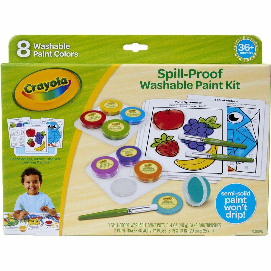 Crayola Spill Proof Washable Paint Set - Art, Craft, Fun and Learning - Recommended For 3 Year - 1 Kit. Picture 5
