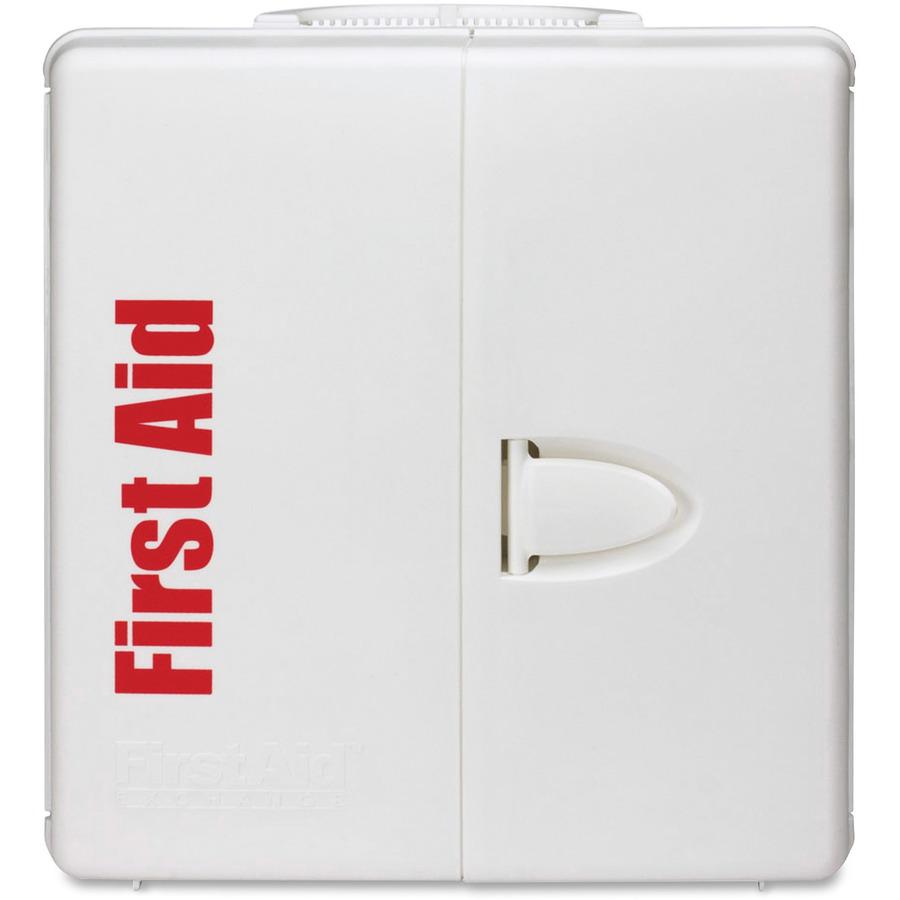 First Aid Only A+ Plastic SC First Aid Cabinet - 203 x Piece(s) For 50 x Individual(s) - Plastic Case - 1 Kit - White. Picture 3