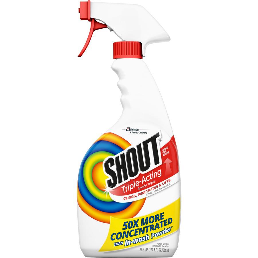 Shout Laundry Stain Remover - Concentrate - 8 / Carton - Color Safe, Washable, Refillable - Clear. Picture 3