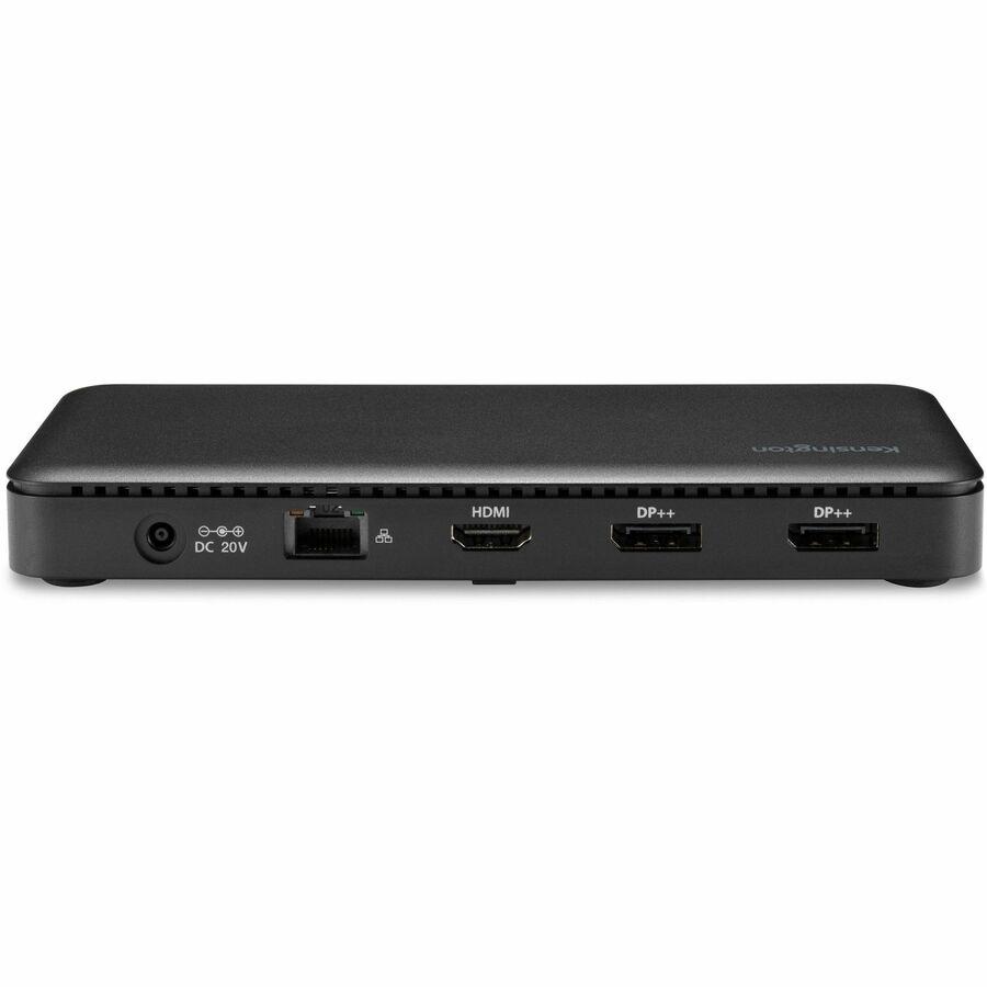 Kensington USB-C Triple Video Docking Station - for Notebook/Monitor - USB Type C - 3 Displays Supported - 4K, Full HD - 3840 x 2160, 1920 x 1080 - USB Type-C - Black - Wired - Windows 10 - 85W. Picture 6