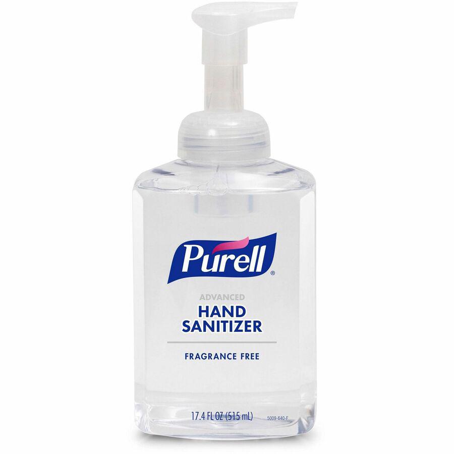 Gojo&reg; Hand Sanitizer Foam - 1.09 lb - Pump Bottle Dispenser - Kill Germs - Hand, Skin - Clear - Quick Drying, Fragrance-free - 4 / Carton. Picture 3