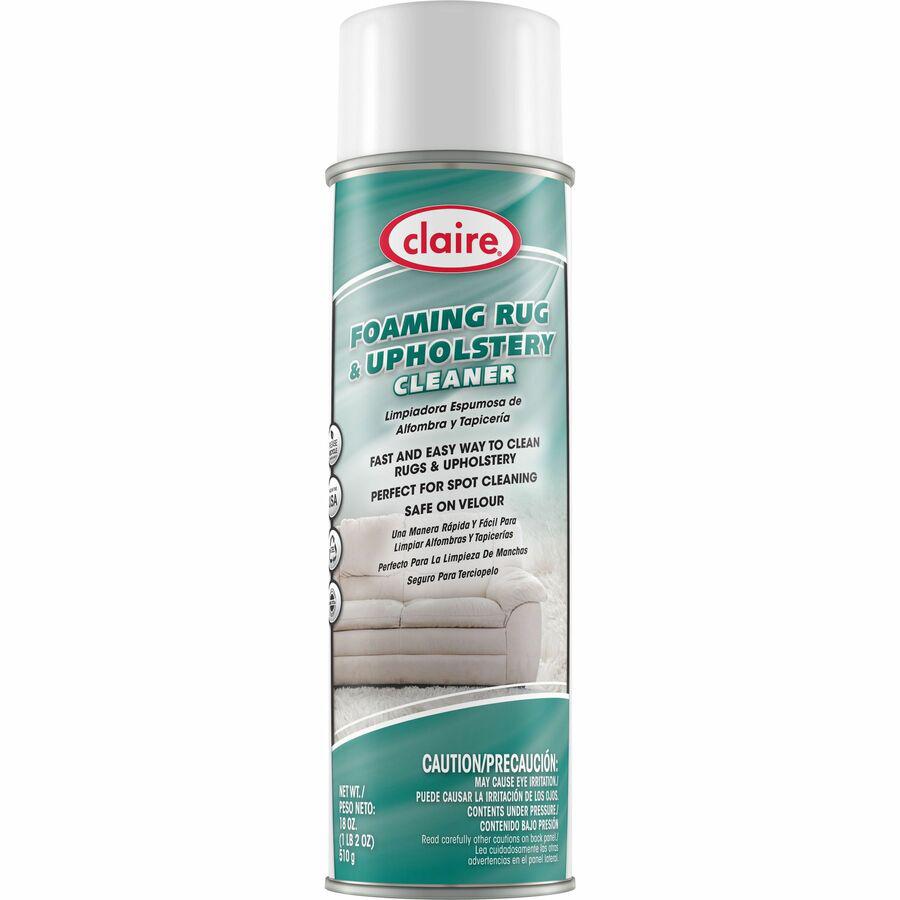 Claire Foaming Rug/Upholstery Cleaner - 18 fl oz (0.6 quart) - Ammonia Scent - 1 Each - Colorless. Picture 3