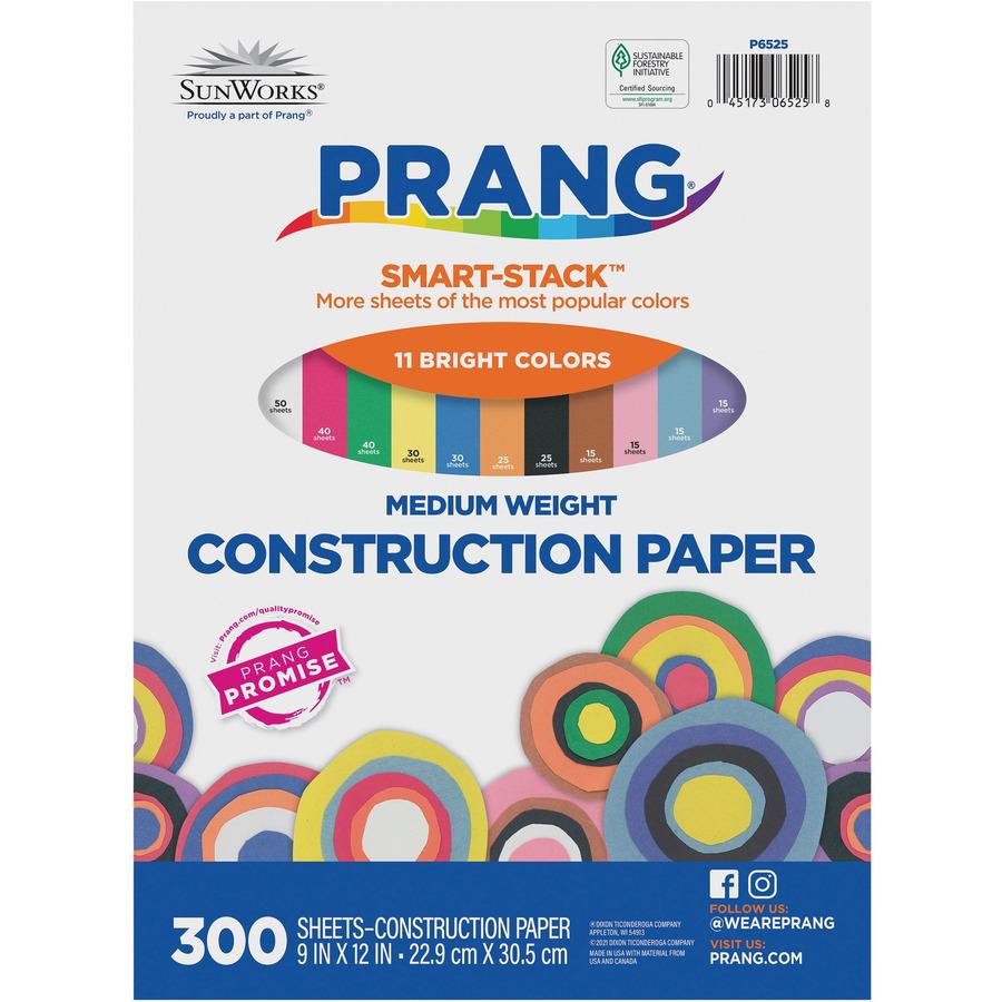 Prang Smart-Stack Construction Paper - Multipurpose - 9"Width x 12"Length - 300 / Pack - Assorted. Picture 4