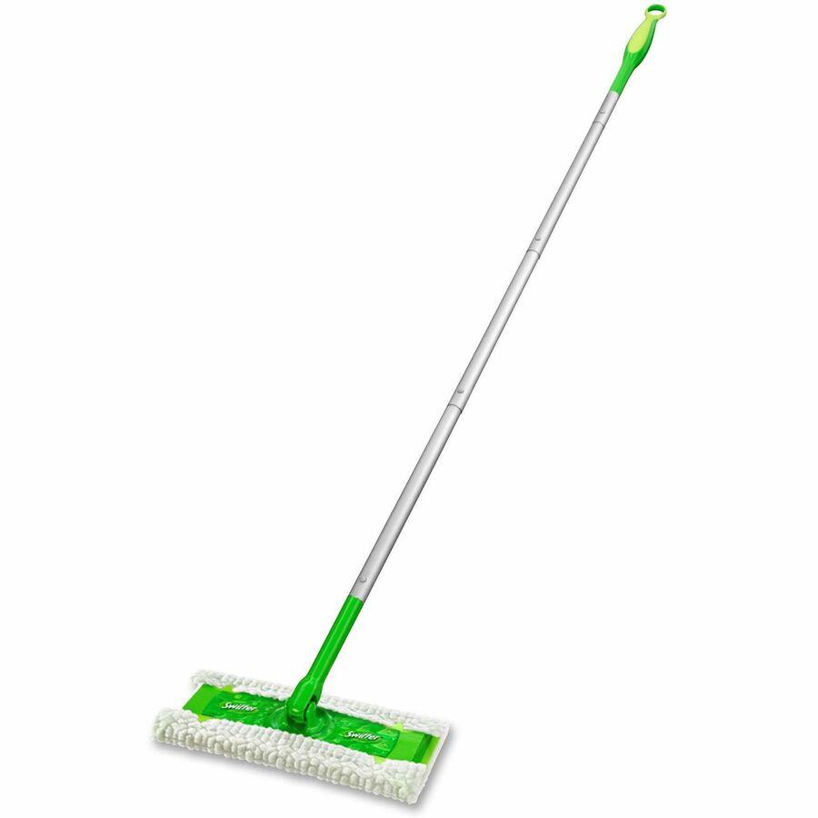 Swiffer Professional Sweeper - 10" Head - Swivel Head, Lightweight - 1 Each - Green. Picture 3