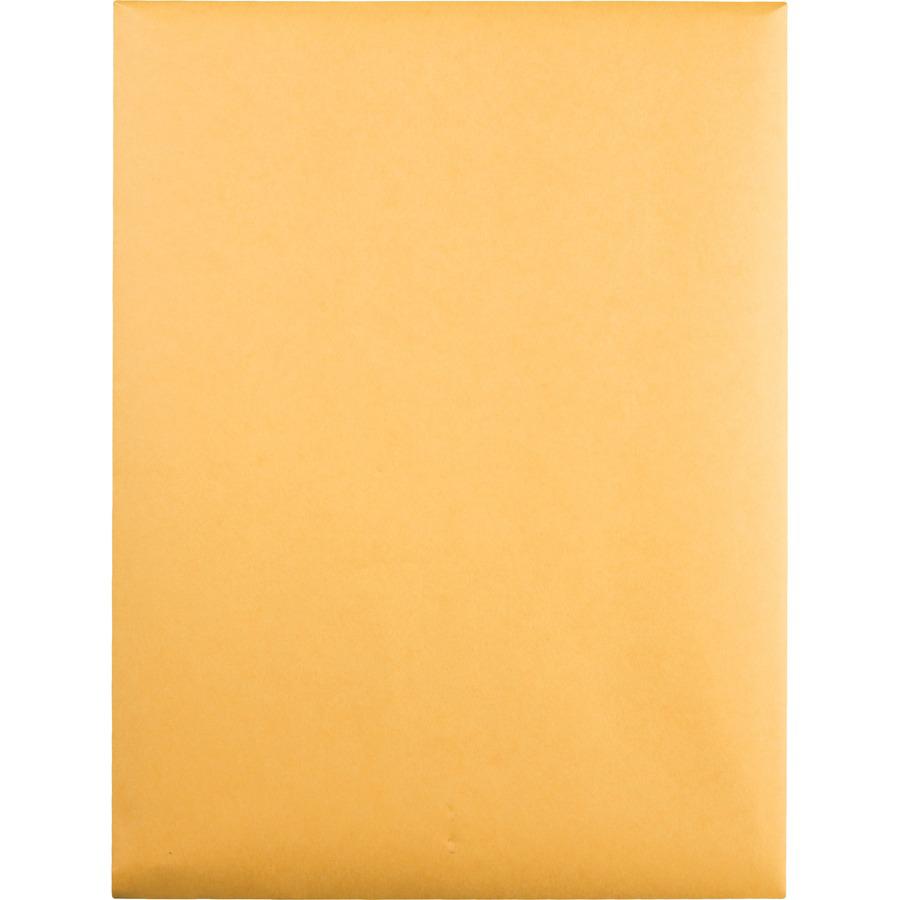Quality Park Extra Heavy-duty Kraft Clasp Envelopes - Clasp - #90 - 9" Width x 12" Length - 32 lb - Gummed - Kraft - 100 / Box - Kraft. Picture 6
