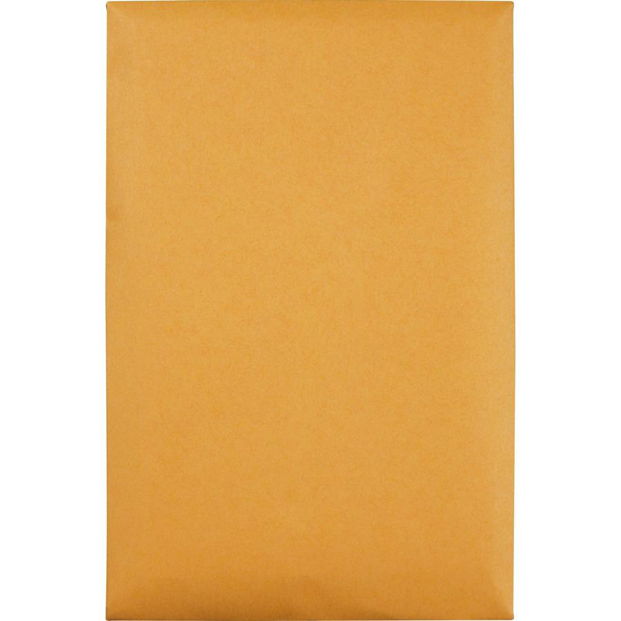 Quality Park 5 x 7-1/2 Clasp Envelopes with Deeply Gummed Flaps - Clasp - #35 - 5" Width x 7 1/2" Length - 28 lb - Gummed - Kraft - 100 / Box - Kraft. Picture 5