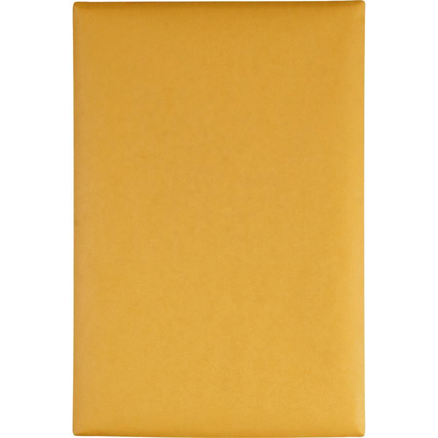 Quality Park Gummed Kraft Clasp Envelopes - Clasp - #55 - 6" Width x 9" Length - 28 lb - Gummed - Kraft - 100 / Box - Kraft. Picture 2