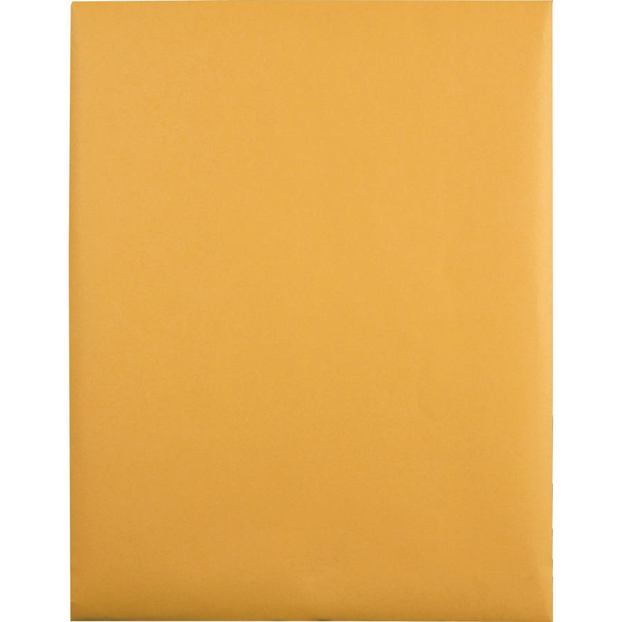 Quality Park Gummed Kraft Clasp Envelopes - Clasp - #97 - 10" Width x 13" Length - 28 lb - Gummed - Kraft - 100 / Box - Kraft. Picture 6