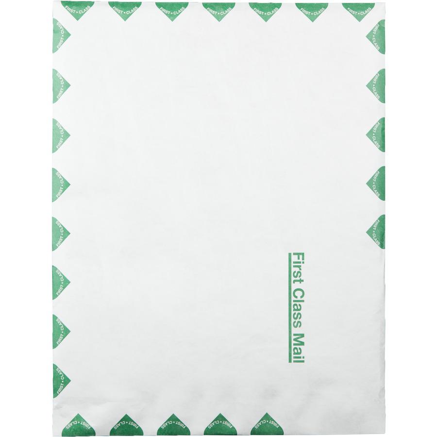 Quality Park Survivor Tyvek First Class Envelopes - First Class Mail - #13 1/2 - 10" Width x 13" Length - 14 lb - Peel & Seal - Tyvek - 100 / Box - White. Picture 2