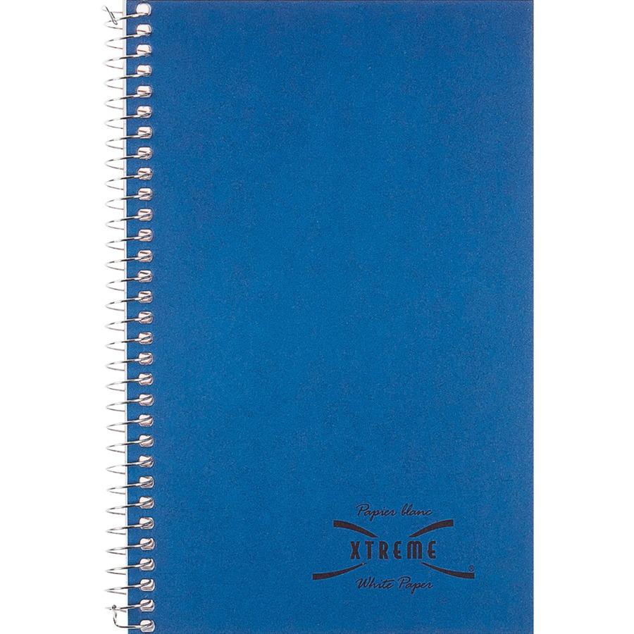 Rediform Xtreme Cover 150-Sheet 3-Subject Notebook - 150 Sheets - Coilock - 16 lb Basis Weight - 6" x 9 1/2" - White Paper - Blue Cover - Divider - 1 Each. Picture 4