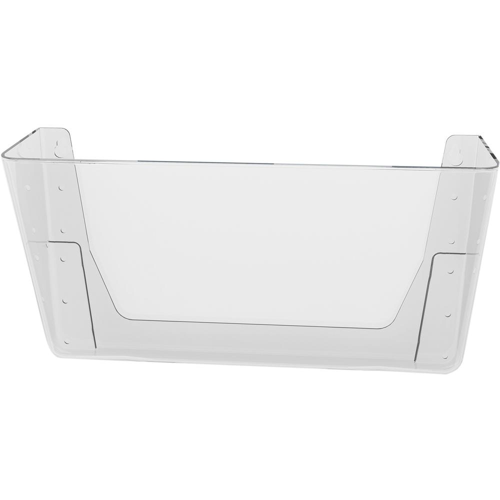 Deflecto EZ Link Stackable DocuPocket - 1 Compartment(s) - 7" Height x 13" Width x 4" Depth - Stackable - Clear - Plastic - 1 Each. Picture 7