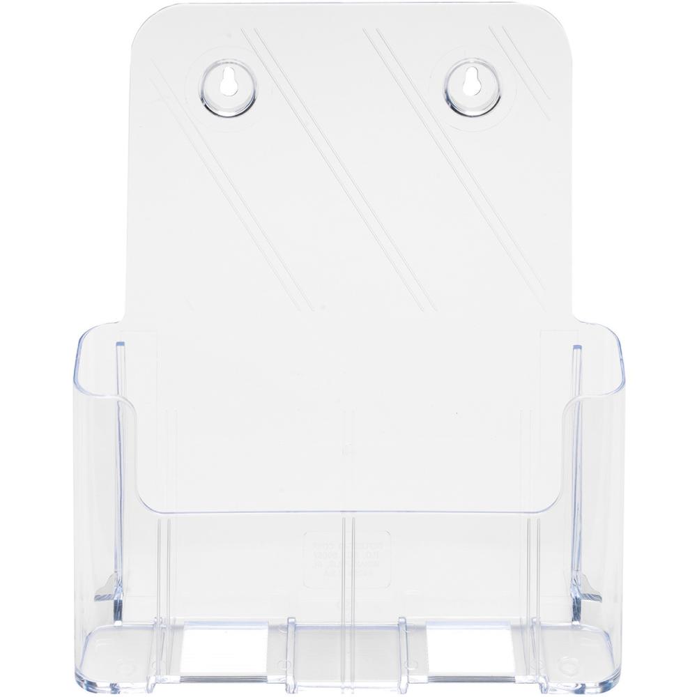 Deflecto Single Compartment DocuHolder - 1 Pocket(s) - 10.8" Height x 9.3" Width x 3.8" DepthDesktop - Magazine Size - Clear - Plastic - 1 Each. Picture 8