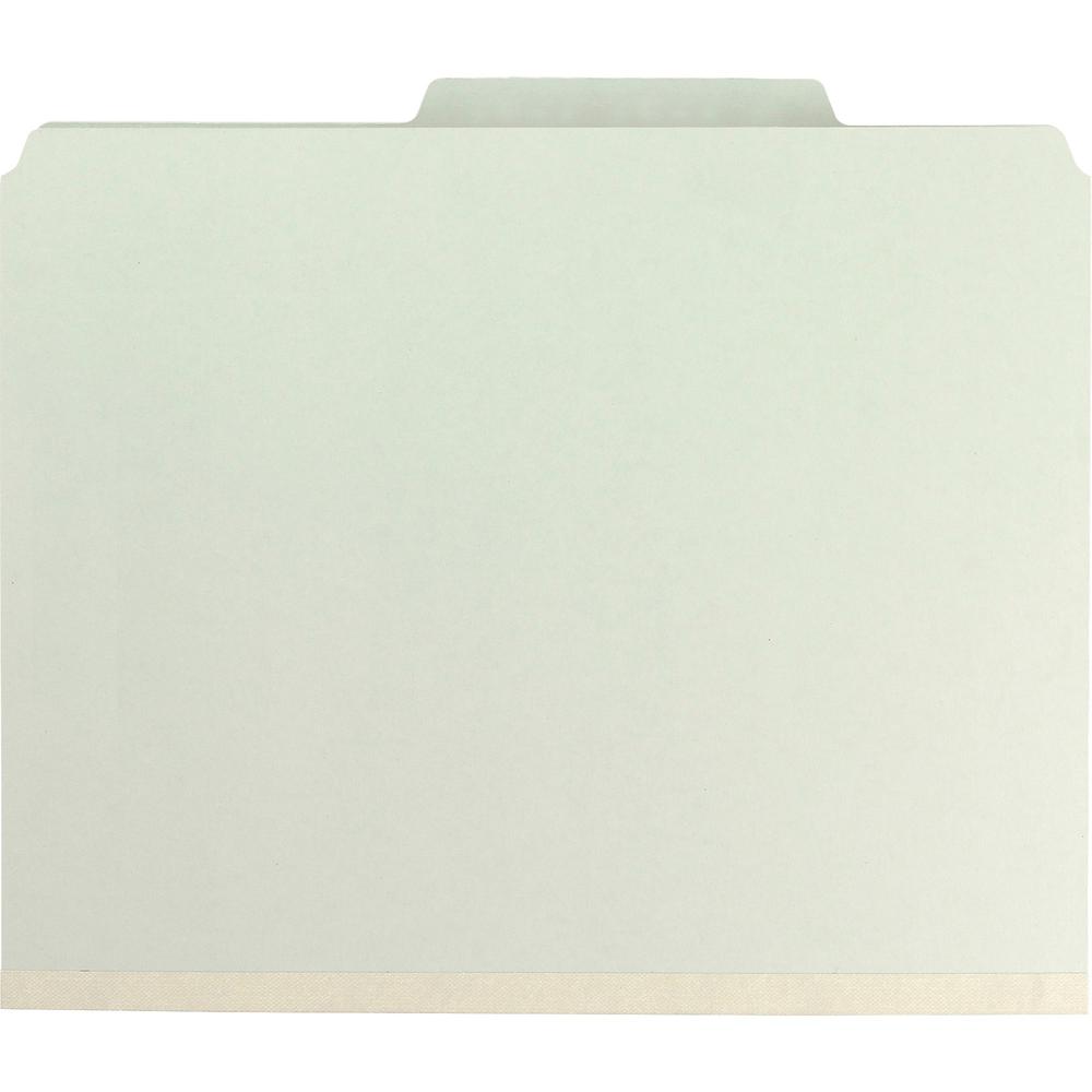 Smead SafeSHIELD 2/5 Tab Cut Letter Recycled Classification Folder - 8 1/2" x 11" - 2" Expansion - 2 x 2S Fastener(s) - Folder - Top Tab Location - Right of Center Tab Position - 1 Divider(s) - Pressb. Picture 3