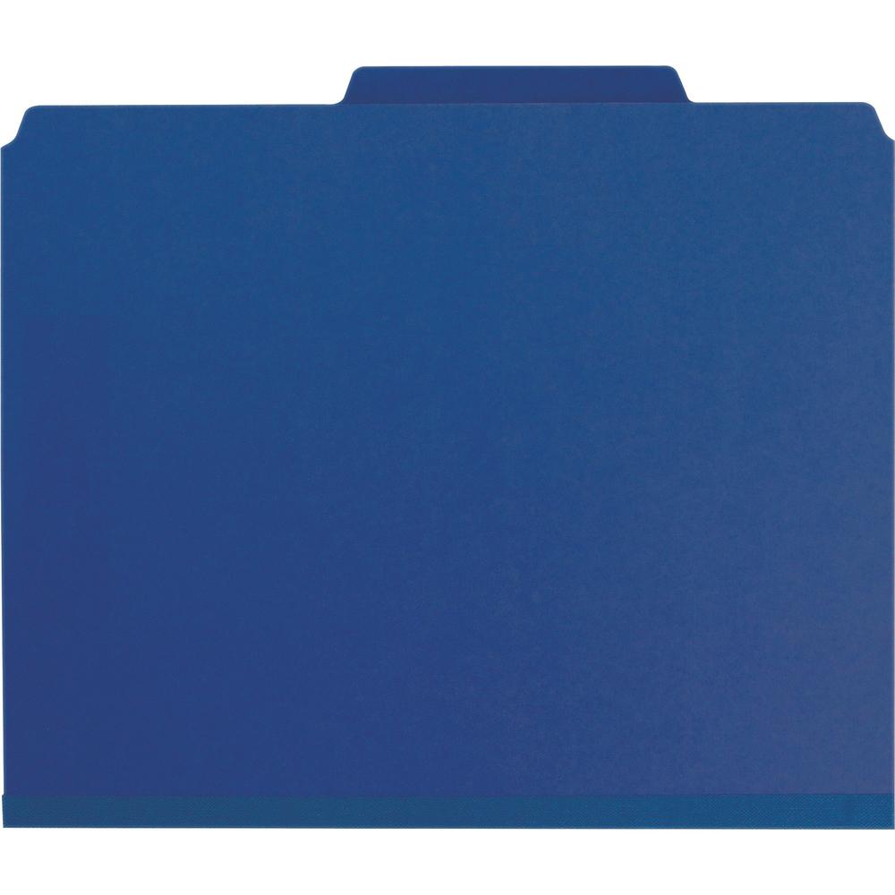Smead SafeSHIELD 2/5 Tab Cut Letter Recycled Classification Folder - 8 1/2" x 11" - 3" Expansion - 2 x 2S Fastener(s) - 2" Fastener Capacity for Folder - Top Tab Location - Right of Center Tab Positio. Picture 4