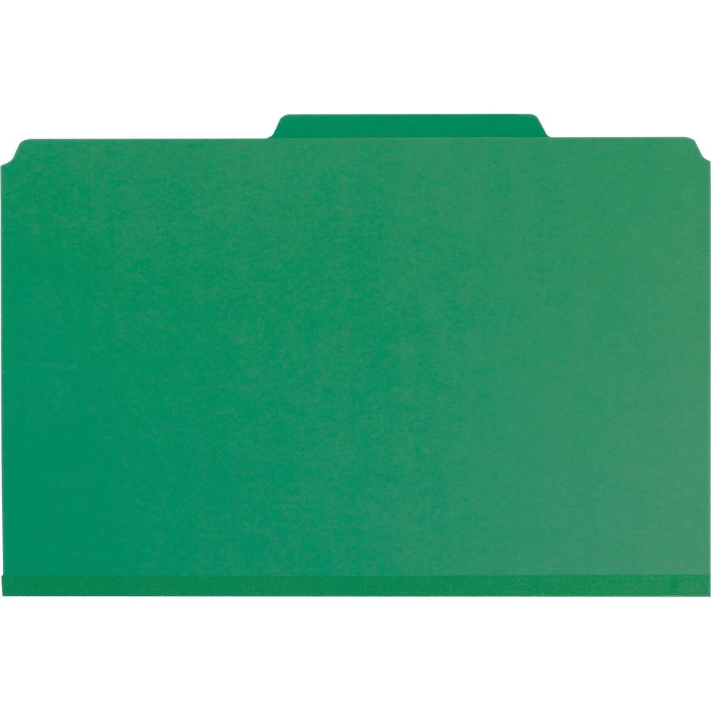 Smead Pocket Divider PressBoard Classification Folders - Legal - 8 1/2" x 14" Sheet Size - 2" Expansion - 2" Fastener Capacity for Folder - 2 Pocket(s) - 2/5 Tab Cut - Right of Center Tab Location - 2. Picture 3