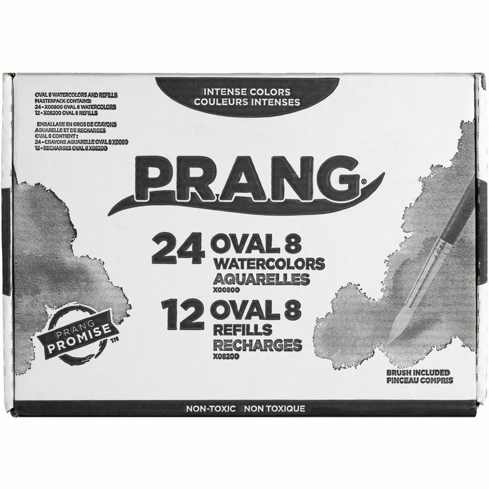 Prang 8-Color Oval Watercolor Master Pack - 0.17 fl oz - 36 / Carton - Assorted. Picture 3