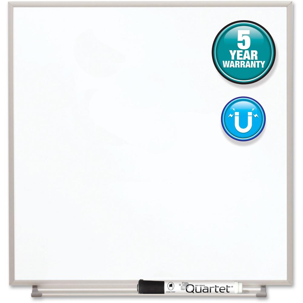 Quartet Matrix Whiteboard - 16" Height x 16" Width - White Surface - Magnetic, Durable - Silver Aluminum Frame - 1 Each. Picture 4