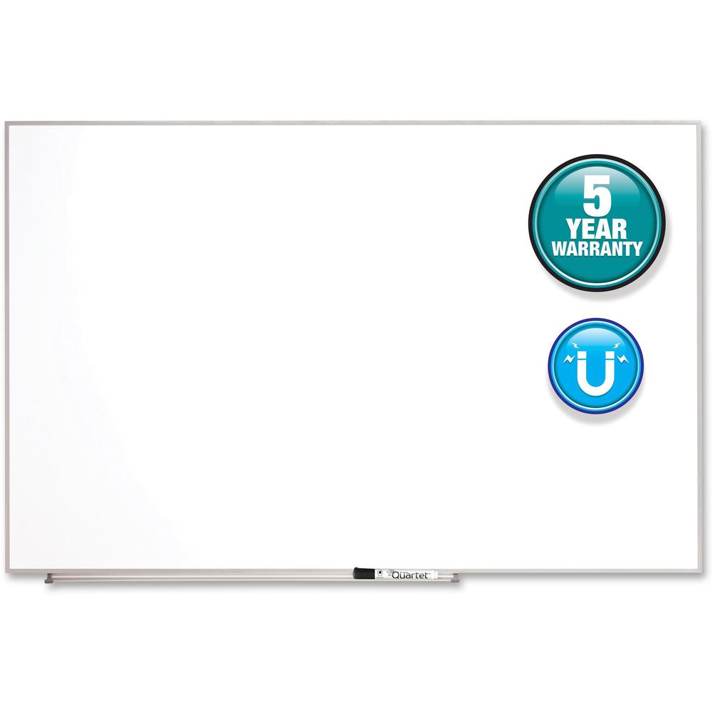 Quartet Matrix Whiteboard - 31" Height x 48" Width - White Surface - Magnetic, Durable - Silver Aluminum Frame - 1 Each. Picture 5