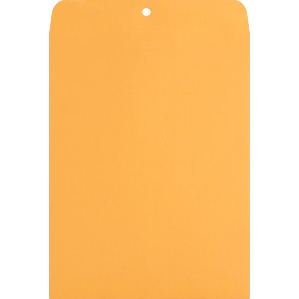 Nature Saver Recycled Clasp Envelopes - Clasp - #90 - 9" Width x 12" Length - 28 lb - Clasp - Kraft - 100 / Box - Yellow. Picture 10