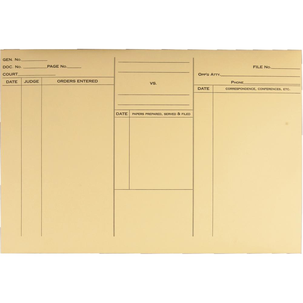 Quality Park Attorney's File Style Fold Flap Envelope - Document - 14 3/4" Width x 10" Length - 100 / Box - Buff. Picture 5