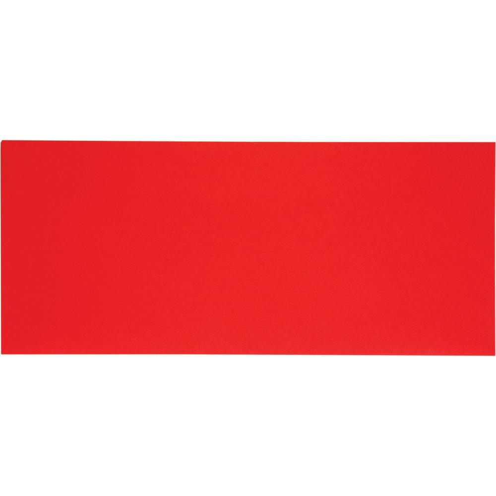 Quality Park No. 10 Bright Red Envelopes - Business - #10 - 4 1/8" Width x 9 1/2" Length - 60 lb - Adhesive - 25 / Pack - Red. Picture 2